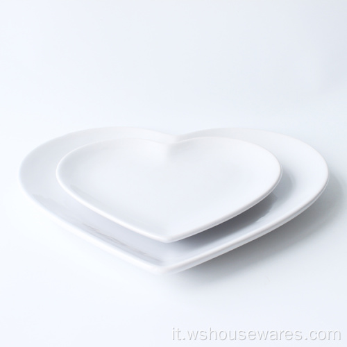 Fine Gonesware 16pcs a forma di cuore Colore glassato